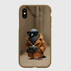 Чехол для iPhone XS Max матовый Шпиониро Голубиро мем
