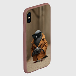 Чехол для iPhone XS Max матовый Шпиониро Голубиро мем - фото 2