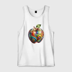 Мужская майка хлопок Apple расрисное