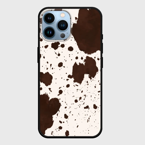 Чехол для iPhone 14 Pro Max Коровий принт