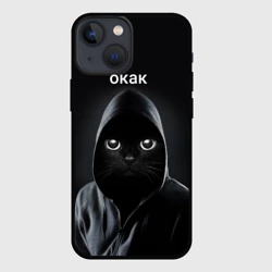 Чехол для iPhone 13 mini Кот окак
