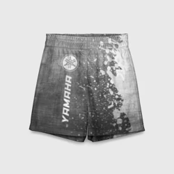 Детские спортивные шорты 3D Yamaha - grey gradient по-вертикали