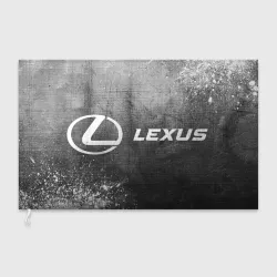 Флаг 3D Lexus - grey gradient по-горизонтали