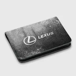 Картхолдер с принтом Lexus - grey gradient по-горизонтали