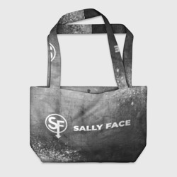 Пляжная сумка 3D Sally Face - grey gradient по-горизонтали