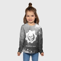 Детский лонгслив 3D Gears of War - grey gradient - фото 2