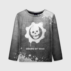 Детский лонгслив 3D Gears of War - grey gradient