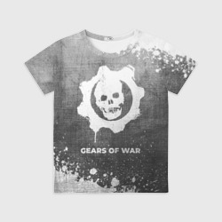 Детская футболка 3D Gears of War - grey gradient