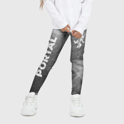 Детские леггинсы 3D Portal - grey gradient вертикально - фото 2