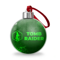 Ёлочный шар Tomb Raider - green gradient по-горизонтали