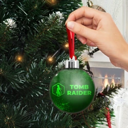 Ёлочный шар Tomb Raider - green gradient по-горизонтали - фото 2