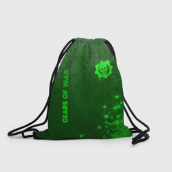 Рюкзак-мешок 3D Gears of War - green gradient вертикально