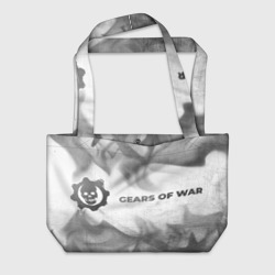 Пляжная сумка 3D Gears of War - white gradient по-горизонтали