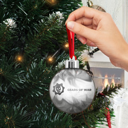 Ёлочный шар Gears of War - white gradient по-горизонтали - фото 2