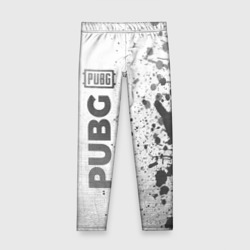 Детские леггинсы 3D PUBG - white gradient по-вертикали