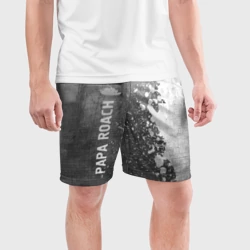 Мужские шорты спортивные Papa Roach - grey gradient по-вертикали - фото 2