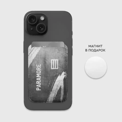 Картхолдер Magsafe магнитный Paramore - grey gradient вертикально - фото 2