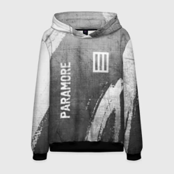 Мужская толстовка 3D Paramore - grey gradient вертикально