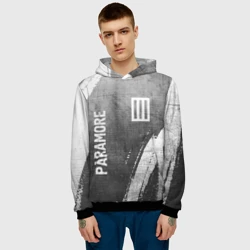 Мужская толстовка 3D Paramore - grey gradient вертикально - фото 2