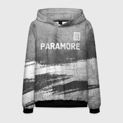 Мужская толстовка 3D Paramore - grey gradient посередине