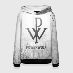 Женская толстовка 3D Powerwolf - white gradient