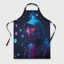 Фартук 3D Хакер из частиц пикселей