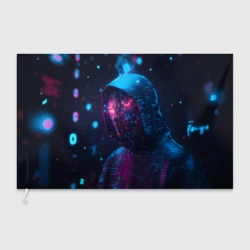 Флаг 3D Хакер из частиц пикселей