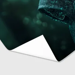 Бумага для упаковки 3D Хакер из блестящих частиц  - фото 2
