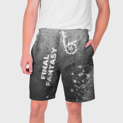 Мужские шорты 3D Final Fantasy - grey gradient вертикально