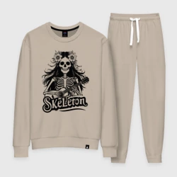 Женский костюм хлопок Скелет хиппи