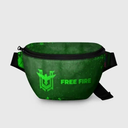 Поясная сумка 3D Free Fire - green gradient по-горизонтали