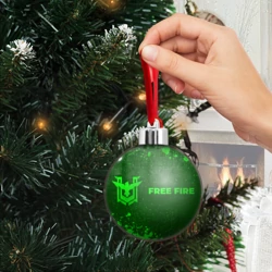 Ёлочный шар Free Fire - green gradient по-горизонтали - фото 2