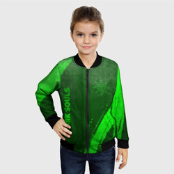 Детский бомбер 3D Dark Souls - green gradient вертикально - фото 2