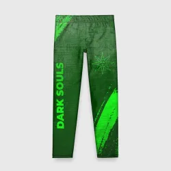 Детские леггинсы 3D Dark Souls - green gradient вертикально