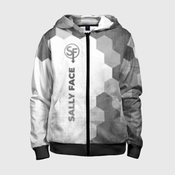 Детская толстовка 3D на молнии Sally Face - white gradient по-вертикали
