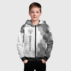 Детская толстовка 3D на молнии Sally Face - white gradient по-вертикали - фото 2