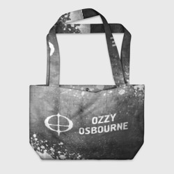 Пляжная сумка 3D Ozzy Osbourne - grey gradient по-горизонтали