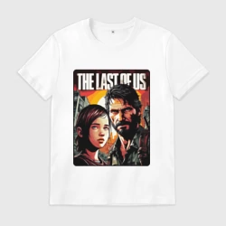 Мужская футболка хлопок Одни из нас - Джоэл и Элли постер