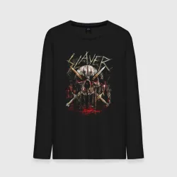 Мужской лонгслив хлопок Slayer Skull Demon