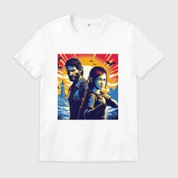 Мужская футболка хлопок Ellie and Joel - pop art fantasy