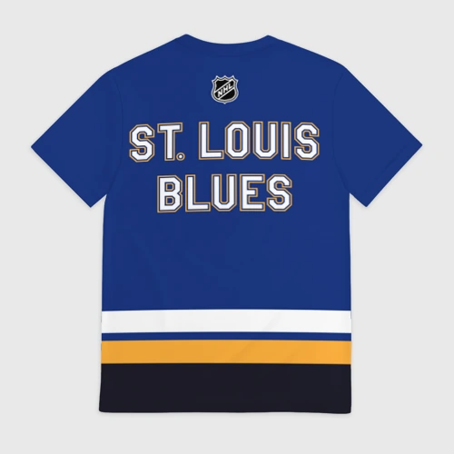 Мужская футболка 3D с принтом St Louis Blues - NHL team, вид сзади #1