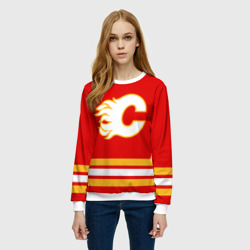 Женский свитшот 3D Calgary Flames - red - фото 2