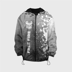 Детская куртка 3D Free Fire - grey gradient по-вертикали