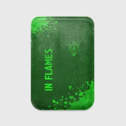 Картхолдер Magsafe магнитный In Flames - green gradient вертикально