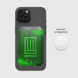 Картхолдер Magsafe магнитный Lindemann - green gradient - фото 2