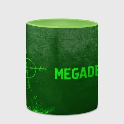 Кружка с полной запечаткой Megadeth - green gradient по-горизонтали - фото 2