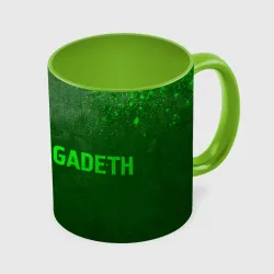 Кружка с полной запечаткой Megadeth - green gradient по-горизонтали