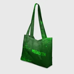 Пляжная сумка 3D Megadeth - green gradient по-горизонтали - фото 2