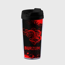 Термокружка-непроливайка Burzum - red gradient