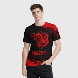 Мужская футболка 3D Burzum - red gradient - фото 2